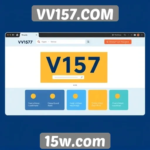 Interface amigável do VV157.COM facilita a navegação